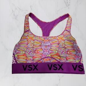 VSX Sport Multicolored Neon Sports Bra Medium